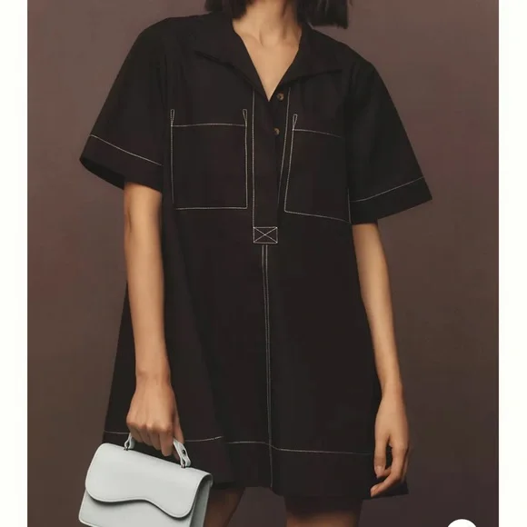 Maeve | Dresses | Anthropologie The Jeannie Shortsleeve Aline Mini Dress By  Maeve Xxs | Poshmark